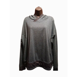 Mondetta Performance + Luxury Women's Heathered Charcoal Hoodie - Size L - JC381